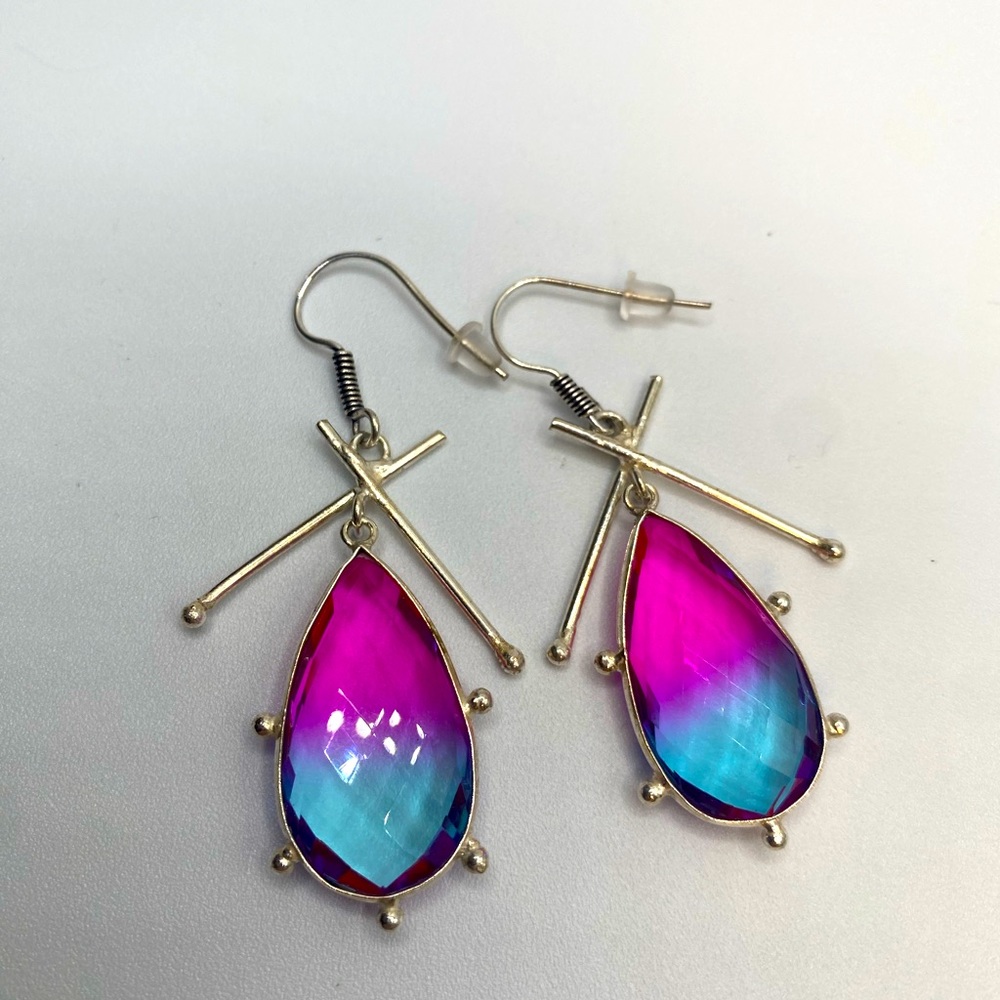 Tourmaline & Sterling Silver Earrings